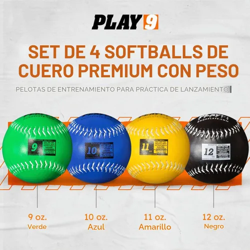 Vista 2 de Juega 9 pelotas de softball ponder
