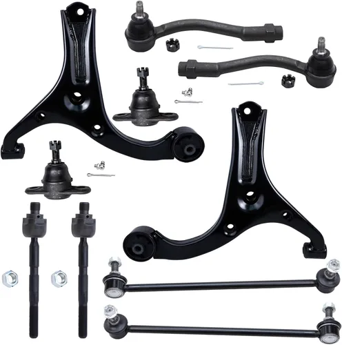 Vista 48 de Detroit Axle - Kit de suspensión delantera de 10 piezas para Chevrolet Trailblazer GMC Envoy 2004-2007 2005 2006 Soportes de brazo de control