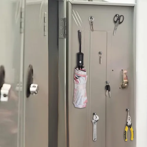Vista 7 de Paquete de 20 Chinchetas Magnéticas, Imanes Negros Fuertes para Refrigerador, Imanes para Pizarra Blanca, Imanes para Refrigerador Fuertes, Imanes