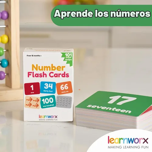Vista 8 de 101 tarjetas flash de números 0 a 100 para niños pequeños y niños de 1 año en adelante, tarjetas de conteo, reconocimiento de números y actividades