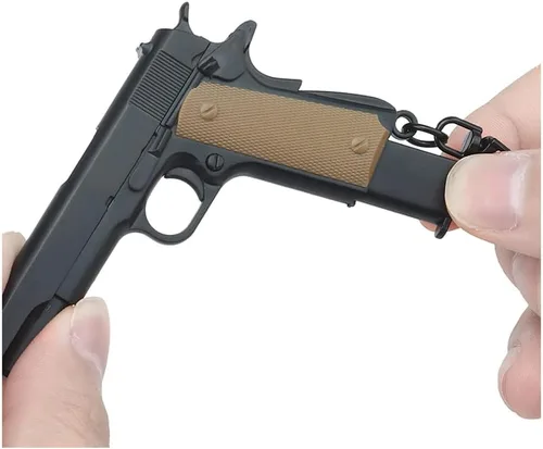 Vista 6 de Clásico 1911 Pistola Llavero táctico desmontable Mini pistola 1911 Llavero (Color Negro), Negro