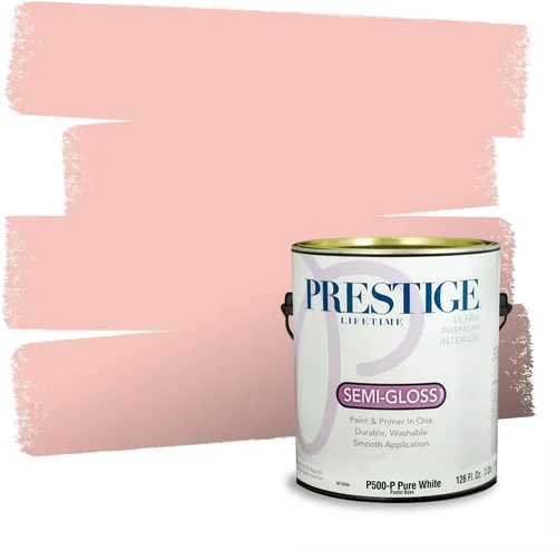 Vista 781 de Prestige Paints Pintura exterior e imprimación en uno, 1 galón, plano, coincidencia comparable de Valspar* Amber Rose*