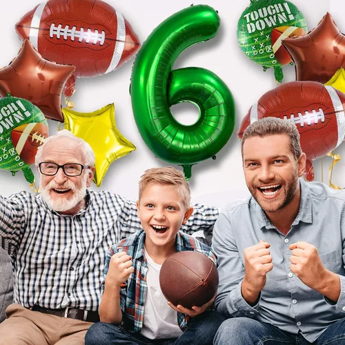 Vista 6 de Set de Globos de Fútbol Decoraciones para Fiesta de Cumpleaños de Fútbol Decoraciones de Partido de Fútbol Tema Deportivo para Cumpleaños