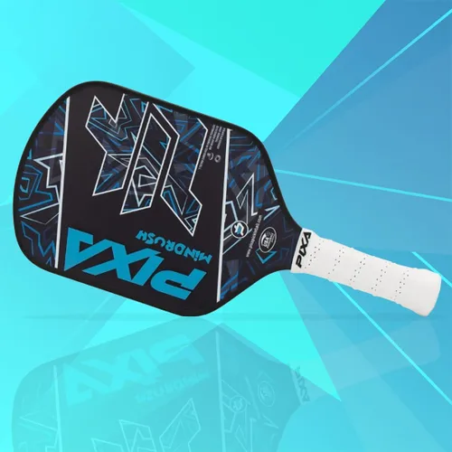 Vista 3 de PIXA Mindrush T-300 - Paleta de pickleball de 0.630 in, superficie de fricción avanzada, potencia increíble, control y giro: aprobado por USAPA