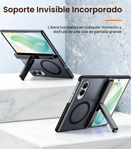 Vista 7 de SPIDERCASE Funda para Samsung Galaxy Z Fold 8, protector de pantalla integrado, protección de bisagra, función atril, funda protectora de cuerpo