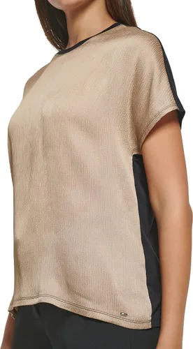 Vista 5 de Tommy Hilfiger Blusa de trabajo de manga corta para mujer