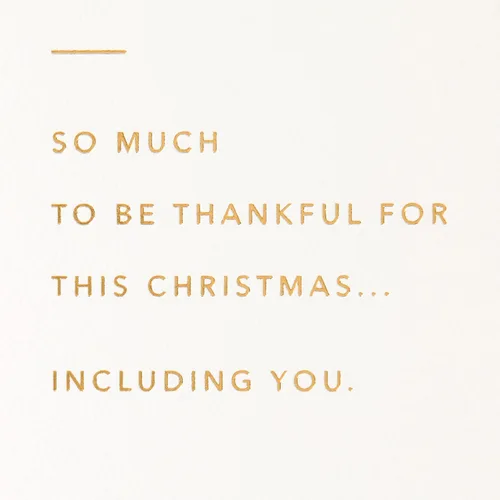 Vista 3 de Hallmark Tarjeta de Navidad de la firma (Merry, Thankful)