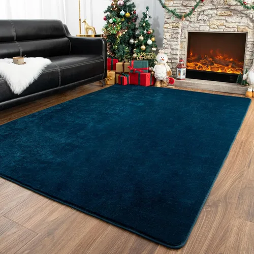 Vista 12 de Przemy Alfombras negras lavables para dormitorio, sala de estar, alfombra de pasillo de 2 x 6 pies, alfombra de interior de espuma viscoelástica