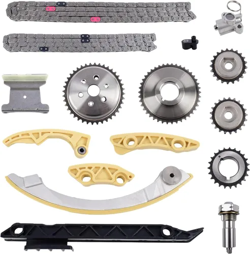 Vista 4 de Kit de Cadena de Distribución SUSUCAR con Bomba de Agua, Bomba de Aceite, Tensor de Piñón de Guía de Cadena para GMC Terrain, Chevy Equinox Malibu