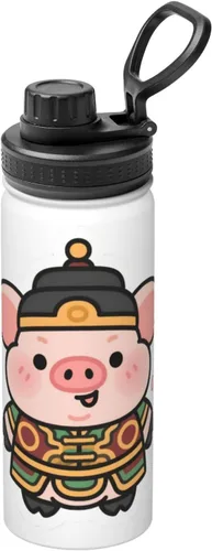 Vista 13 de Abstract flowers Printed Insulated Water Bottle, 18oz Stainless Steel Funny Travel Mug, Leakproof Hot & Cold for Sports, Gym, Hiking