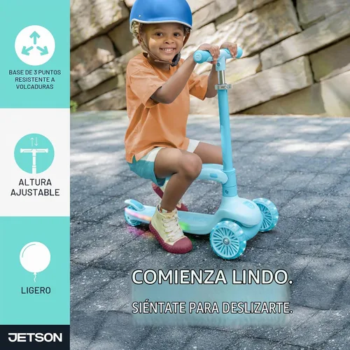 Vista 3 de Jetson Scooters - Jupiter Mini Kick Scooter, Foldable, Lightweight, Portable Aria Azul