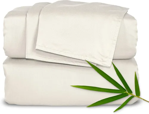 Vista 28 de Pure Bamboo Sábanas Twin, Juego de Sábanas de Cama de Viscosa 100% Orgánica Genuina Derivada de Bambú, Lujosamente Suaves y Refrescantes, Doble