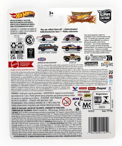 Vista 2 de Hot Wheels Volkswagen Classic Bug, Car Culture 2/5