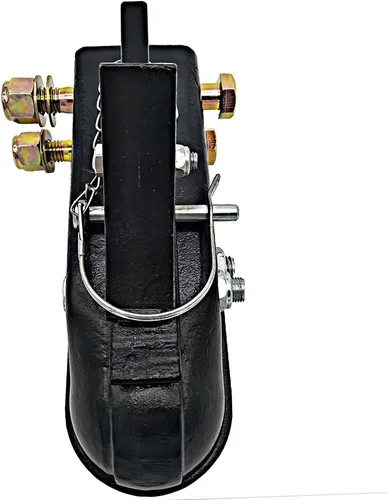 Vista 7 de Acoplador de remolque ajustable para tamaño de bola de 2-5/16" Capacidad de 15000lbs, acoplador de remolque negro