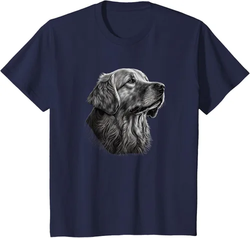 Vista 55 de Camiseta divertida Golden Retriever, Negro