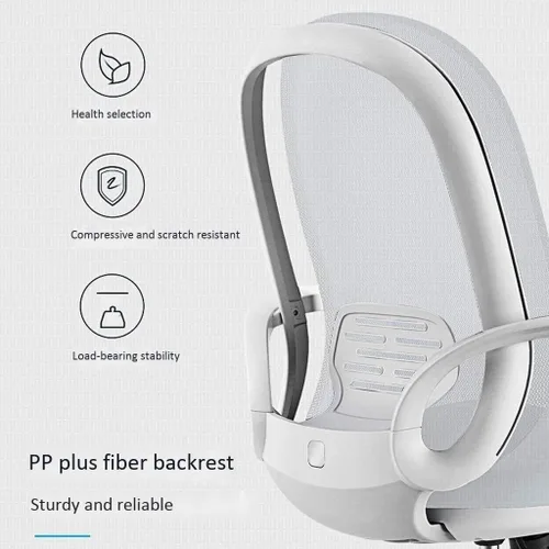 Vista 3 de Silla de oficina ergonómica cómoda multifuncional de tela completa de malla con diseño 2020 (D)