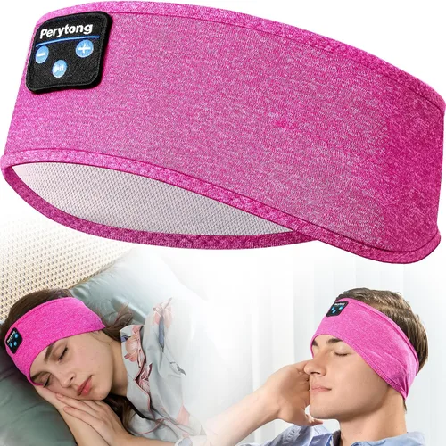 Vista 10 de Perytong: Audífonos para dormir de Bluetooth, diadema para dormir, ultra suave para durmientes laterales, regalos para dormir para hombres y mujeres