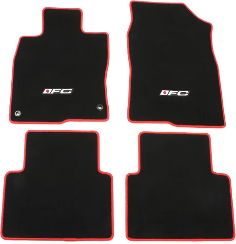 Vista 10 de IKON MOTORSPORTS Tapete de suelo compatible con Honda Civic 2016-2021, tapetes de piso de ajuste de fábrica, alfombra delantera y trasera