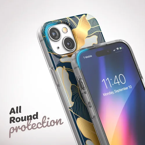 Vista 5 de ENCASED Funda con lazo para los dedos, diseñada para iPhone 15 (2023), funda de agarre con correa de mano con soporte de silicona suave al tacto