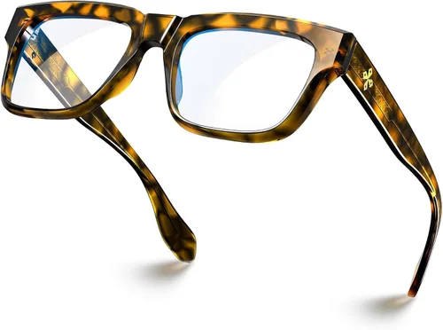 Vista 12 de VISOONE Fashion Square Frame Blue Light Blocking Glasses RANDI