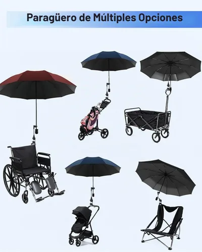 Vista 4 de Accesorio para sombrilla para cochecito, soporte ajustable para silla