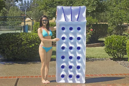 Vista 3 de Poolmaster Flotador inflable clásico francés de bolsillo para piscina, para adultos, color azul