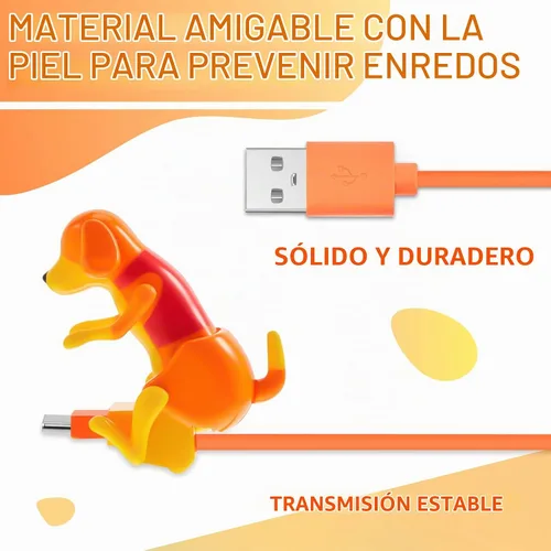 Vista 5 de Frienda - 2 piezas de cable de carga para perros, regalos de temporada de graduación, cable USB para mascotas con transmisión de datos