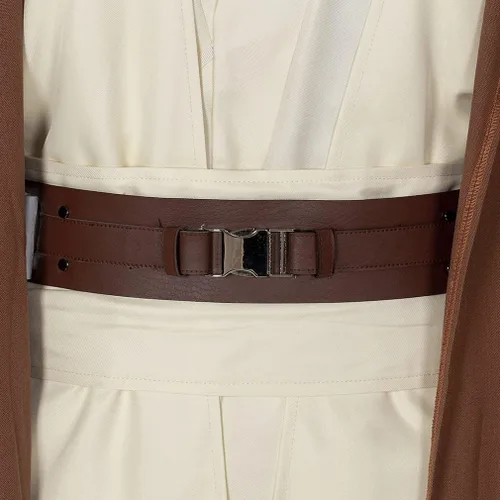 Vista 9 de Jedi Master Bates Obi Wan - Disfraz de cosplay de Halloween Anakin Skywalker Capa imperio galáctico Ben Kenobi Luke Force Uniforme