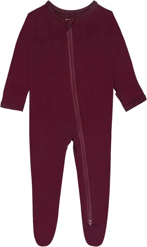 Vista 9 de GUISBY Pijama de rayón de bambú con pies de bebé de manga larga para bebés Negro