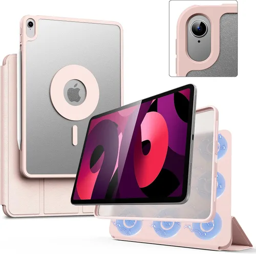 Vista 9 de Funda Magnética para iPad Air de 5ª Generación 2022 / Funda para iPad Air 4ª 2020 de Doble Capa con Folio Magnético, Ángulos Múltiples y Soporte