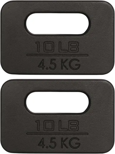 Vista 4 de Yes4All Cast Iron Rucking Weight for Backpack, Training Weight Plate with Ergonomic Rounded Handle, Protective Glossy Finish for Weighted Walking