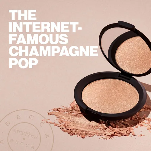 Vista 8 de Smashbox X BECCA Shimmering Skin Perfector Pressed Highlighter Creamy Formula that Melts into Skin for a Natural, Radiant, Glow-Boosting Highlight