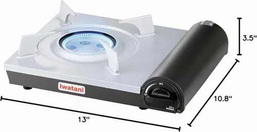 Vista 12 de Iwatani America EPR Cassette Feu-EcoPremium - Estufa de butano portátil, color negro
