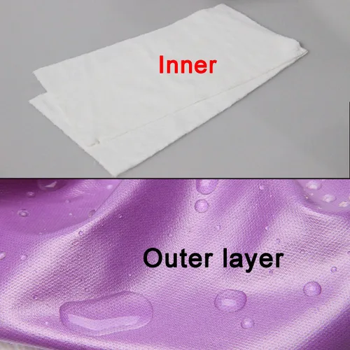 Vista 6 de Teamoy 4 piezas de pañales lavables para perras, fundas reutilizables para pañales de perras, superabsorbentes y cómodas, XS