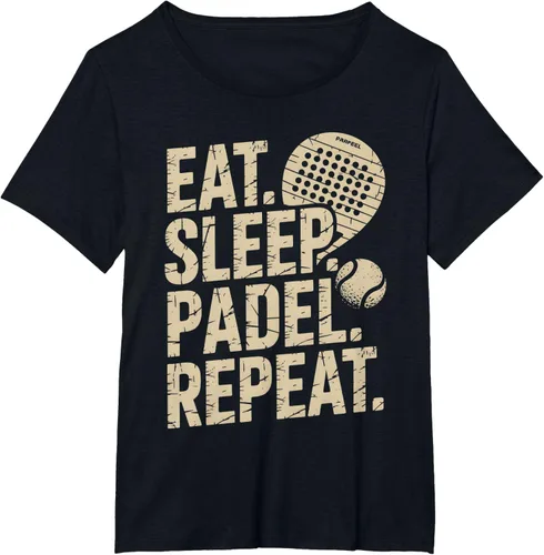 Vista 73 de Camiseta Eat Sleep Padel Repeat Padel Jugador de Tenis