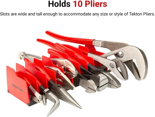 Vista 3 de TEKTON Estante organizador de alicates de 10 herramientas ORG41210 Fabricado en Estados Unidos