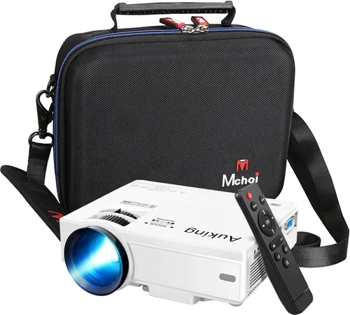 Vista 5 de Mchoi Funda de viaje rígida para proyector AuKing 2022/para mini proyector actualizado 2025, solo funda