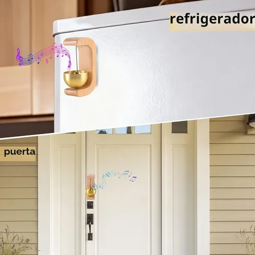Vista 5 de Timbre magnético de 2 piezas, refrigerador, decoración de tienda 2 colores de registro