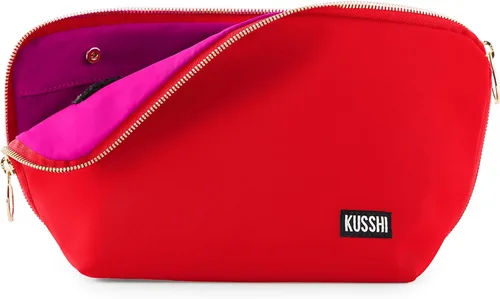Vista 6 de KUSSHI Bolsa de Maquillaje y Cosméticos Lavable para Viaje, Negro