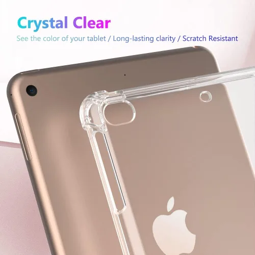 Vista 7 de Callyue Funda transparente para iPad mini 5 / Mini 4 / Mini 3 2 1, funda protectora de goma suave de silicona de esquina lateral para tableta Apple