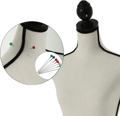 Vista 3 de HCY Maniquí de maniquí de torso y soporte para maniquí, forma 60-67 pulgadas, maniquíes ajustables en altura, cuerpo femenino, muestra la base