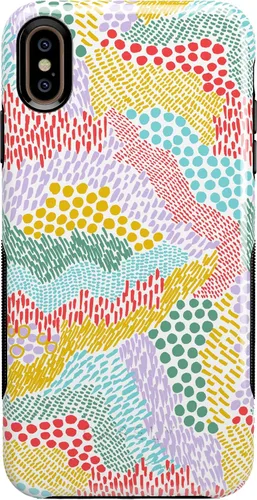 Vista 11 de Casely Funda para iPhone Xs Max Funda con estampado de festival (solo buenas vibraciones)