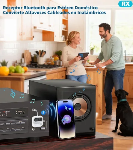 Vista 5 de KAIY Transmisor Bluetooth de avión para auriculares de TV Reproductor