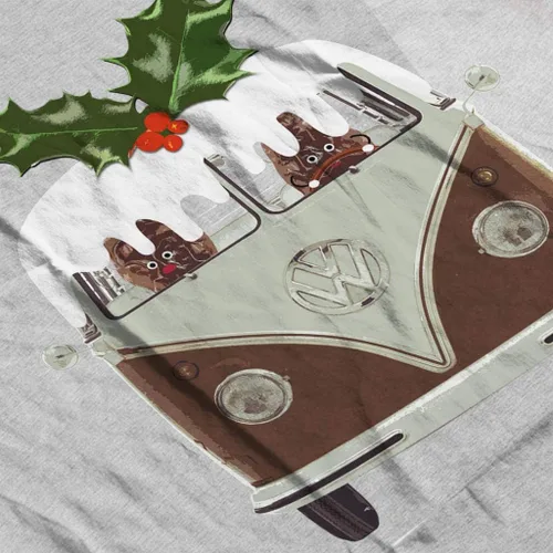 Vista 5 de Volkswagen Christmas Pudding Camper Women's T-Shirt
