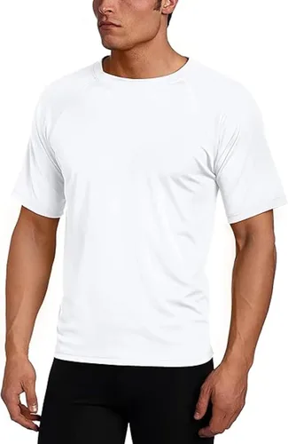 Vista 38 de Kanu Surf Camiseta de natación de manga corta UPF 50 para hombre (tallas regulares y extendidas)