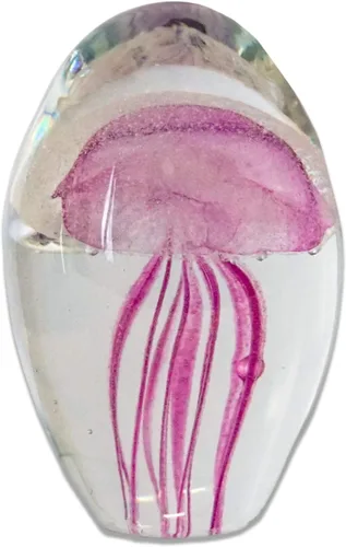 Vista 5 de HALF OFF PONDS - Pisapapeles de cristal morado profundo de 3 pulgadas, brilla en la oscuridad