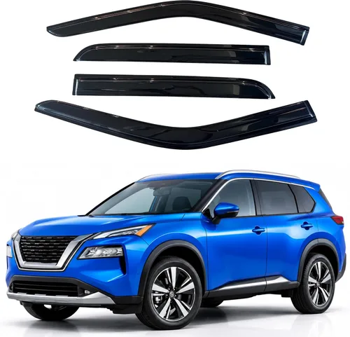 Vista 309 de Visera de ventana IG para Ford Focus Sedán y Hatchback 2012-2018, Protector de ventana lateral para lluvia y viento estilo Mugen, extra duradero