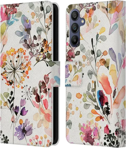 Vista 138 de Head Case Designs Officially Licensed Ninola Beige Wild Grasses Leather Wallet Case Compatible with Samsung Galaxy A07 4G