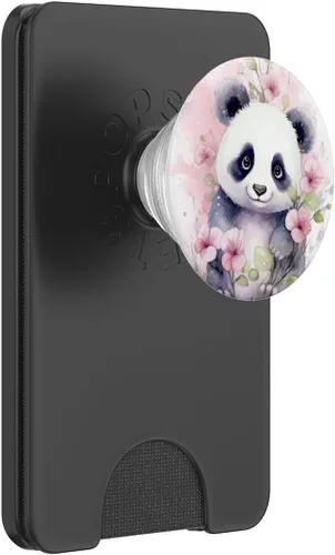 Vista 7 de cute panda watercolor PopSockets Standard PopGrip