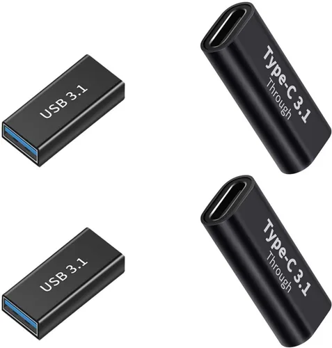 Vista 6 de Kit de adaptador USB 3.0 de 4 piezas, soporte de carga y transferencia de datos, conector de conversión extendida de alta velocidad
